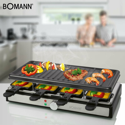 Bomann DA Raclette 8 Pfännchen RG6039CB sw