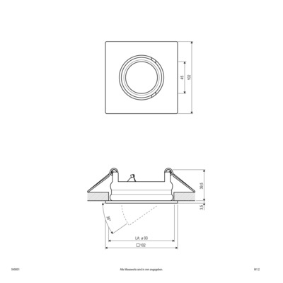 EVN Lichttechnik NV EB-Leuchte 12V 50W max. IP20 549 001 weiß