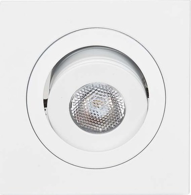 EVN Lichttechnik P-LED Einbauleuchte 700mA 3W 3000K quad. P 24030102 weiß