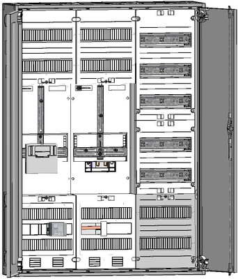 ABN Zählerschrank 3Pkt 1Z 1T 1V 1APZ S37ZA710Z