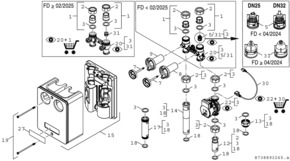 Bosch Thermotechnik Heizkreisset ohne Mischer 364x290x190 HS32/7.5