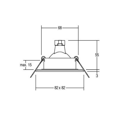 Brumberg Leuchten NV-Einbauleuchte 50W GX5,3 edelstahl 26005220