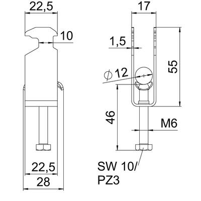OBO Bettermann Vertr Bügelschelle 2-fach BS-H2-M-12 A2