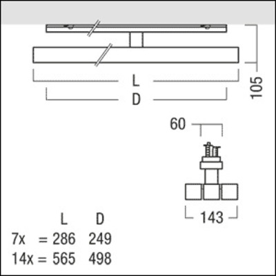 Zumtobel Group LED-Strahler 830, weiß SCENO 2X7 #42189815