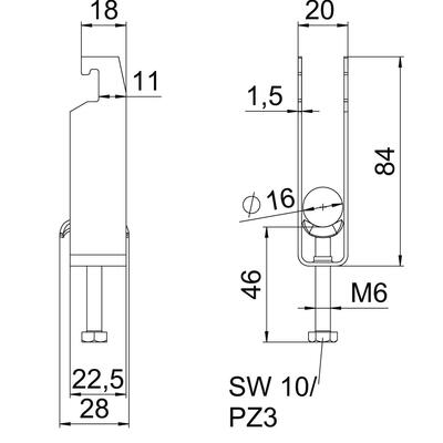OBO Bettermann Vertr Bügelschelle 3-fach BS-U3-M-16 FT