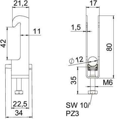 OBO Bettermann Vertr Bügelschelle 08-12mm BS-W1-K-12 A2