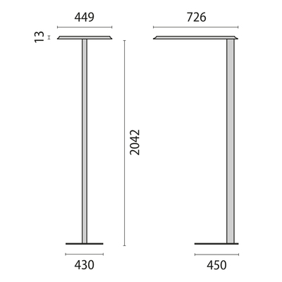 Performance in Light LED-Stehleuchte 4000K Lichtsensor 3122135