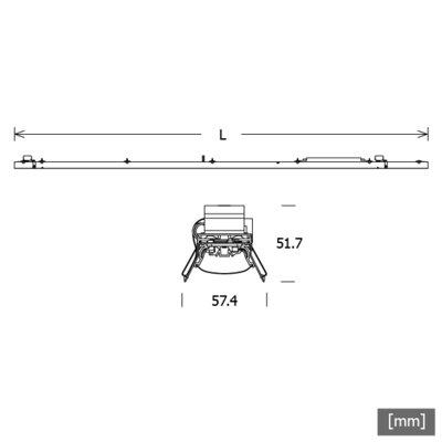 LTS Licht&Leuchten LED-Lichteinsatz 830, DALI LKL070118301125U19D.