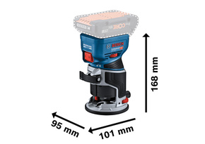 Bosch Power Tools Akku-Kantenfräse GKF 18V-8 06016C2003