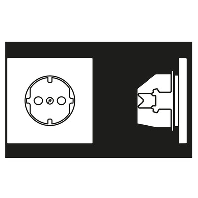 Jung SCHUKO-Steckdose 16A 250V m.Berührungsschutz LS 1520 BFKI RT