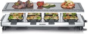 Severin Raclette-Grill m.Naturgrillstein RG 2374 eds-geb/sw