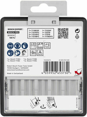 Bosch Power Tools PRO Metal and Alu Stichsägeblatt Set 2607011942VE(10)
