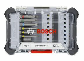 Bosch Power Tools Bit Set Extra Hard 43 tlg Pick u. Click 2607017727VE(43)