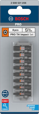 Bosch Power Tools PRO TH Impact Bit-Set, 25 mm, 8-tlg 2608521U56VE(8)