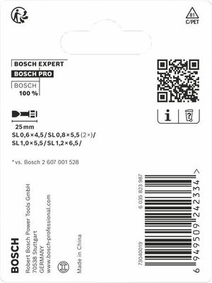 Bosch Power Tools PRO SL Impact Bit Set, 25 mm, 5-tlg 2608521U60VE(5)