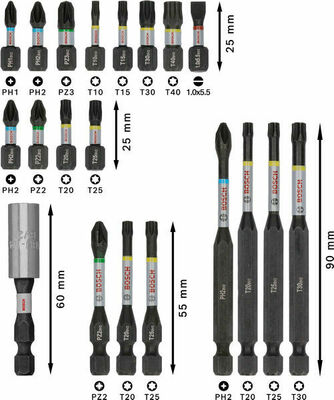 Bosch Power Tools PRO Bit Set Impact 20 tlg 2608521U74VE(20)