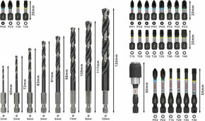 Bosch Power Tools PRO Bit Set Impact Mixed Set 35tlg 2608521U81VE(35)