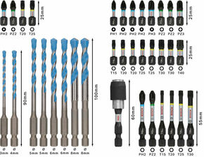 Bosch Power Tools PRO Bit Set Impact Mixed Set 35tlg 2608521U82VE(35)