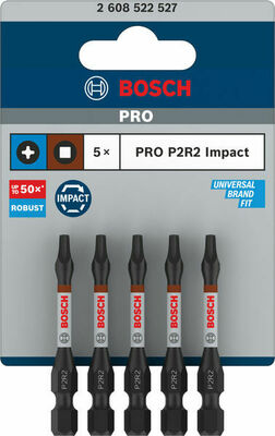 Bosch Power Tools PRO Bit Impact P2R2 55mm 5tlg 2608522527VE(5)