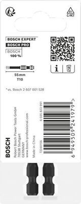 Bosch Power Tools PRO Impact Bit, T10 55 mm, 2-tlg. 2608522528VE(2)