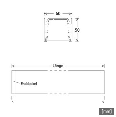 LTS Licht&Leuchten LED-Anbauleuchte 840, DALI, schwarz MLA06011840319W/D.sw