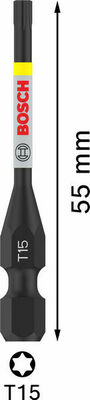 Bosch Power Tools PRO Impact Bit, T15 55 mm, 2-tlg. 2608522529VE(2)