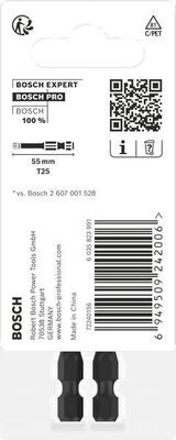 Bosch Power Tools PRO Impact Bit, T25 55 mm, 2-tlg. 2608522531VE(2)