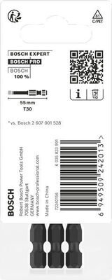 Bosch Power Tools PRO Impact Bit, T40 55 mm, 2-tlg. 2608522533VE(2)