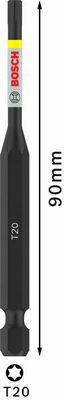 Bosch Power Tools PRO Impact Bit, T20, 90 mm 2608522535