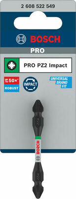 Bosch Power Tools PRO Bit Impact Double-End PZ2 65 mm 2608522549