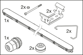 Ledvance LED-Feuchtraumleuchte 840, 1,5m, DV DP5TH150058W840IP65