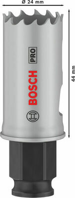 Bosch Power Tools Pro Lochsäge PC HSS-BI Muti Material 24 mm 2608594371