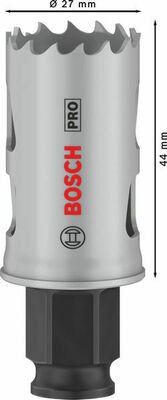Bosch Power Tools Pro Lochsäge PC HSS-BI Muti Material 27 mm 2608594373