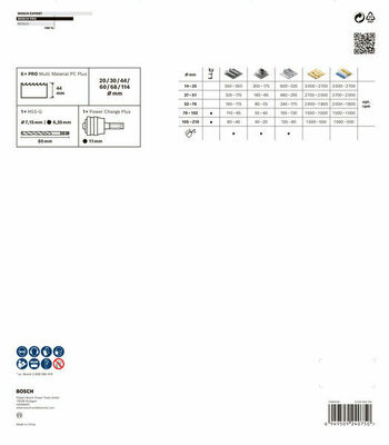 Bosch Power Tools Pro Lochsägen Set Multi Material 8tlg 2608594431VE(8)