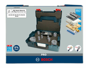 Bosch Power Tools Pro Lochsägen Set Multi Material 11tlg 2608594432VE(11)