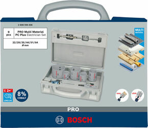 Bosch Power Tools Pro Lochsägen Set Multi Material 9tlg 2608594436VE(9)