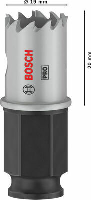 Bosch Power Tools Pro Lochsäge PC HSS-BI Sheet Metal 19 mm 2608594439
