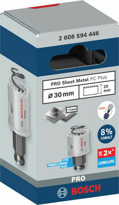 Bosch Power Tools Pro Lochsäge PC HSS-BI Sheet Metal 30 mm 2608594446