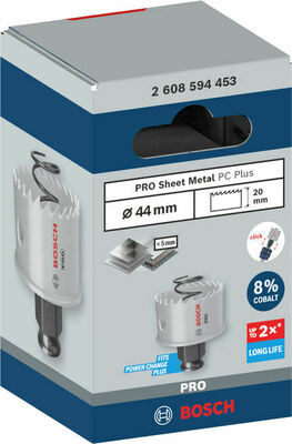 Bosch Power Tools Pro Lochsäge PC HSS-BI Sheet Metal 44 mm 2608594453