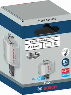 Bosch Power Tools Pro Lochsäge PC HSS-BI Sheet Metal 51 mm 2608594455