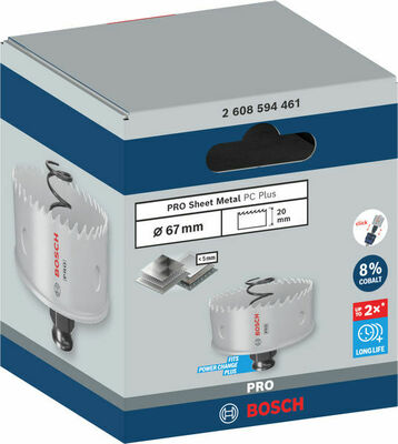 Bosch Power Tools Pro Lochsäge PC HSS-BI Sheet Metal 67 mm 2608594461