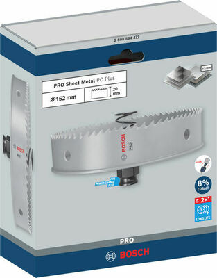 Bosch Power Tools PRO Sheet Metal PC Plus Lochsäge, 152 mm 2608594472