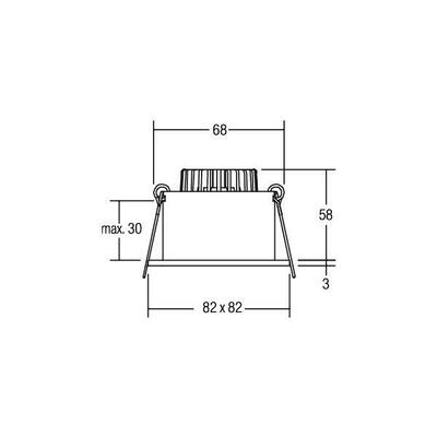 Brumberg Leuchten LED-Einbauleuchte 350mA 2700K schwarz 12267083