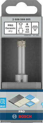 Bosch Power Tools PRO Ceramic dry Bohrer, 8 x 33 x 13 mm 2608599055