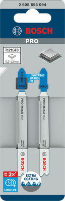 Bosch Power Tools PRO Metal thin T121GFC Stichsägeblatt 92 mm 2608655094VE(2)