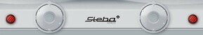Steba Guss-Doppel-Kochfeld weiß/schwarz KF 150 weiß/sw