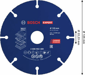 Bosch Power Tools EXPERT Carbide Multi Wheel Trennscheibe 125 mm 2608902489