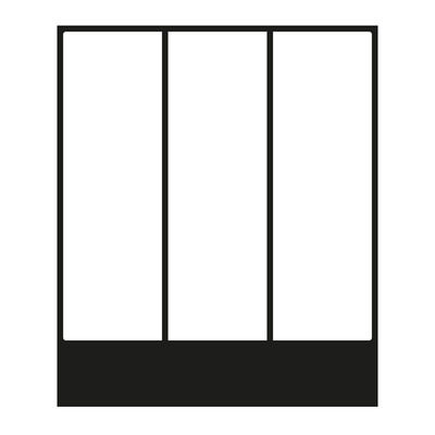 Jung Wippe 3-fach für Schalter+Taster A 593 BF SW