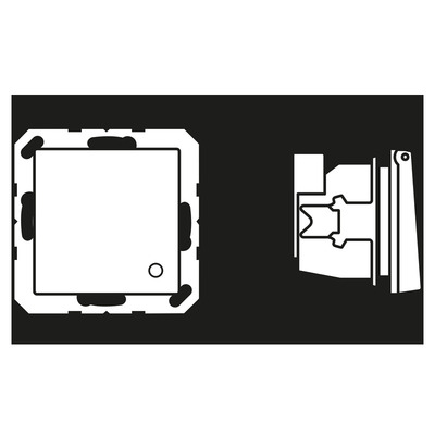 Jung SCHUKO-Steckdose 16 A 250V m.Berührungsschutz ABAS 1520 KLKO GN