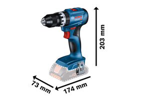 Bosch Power Tools Akku-Schlagbohrschauber 2x Akku GBA 2.0Ah GSB 18V-45